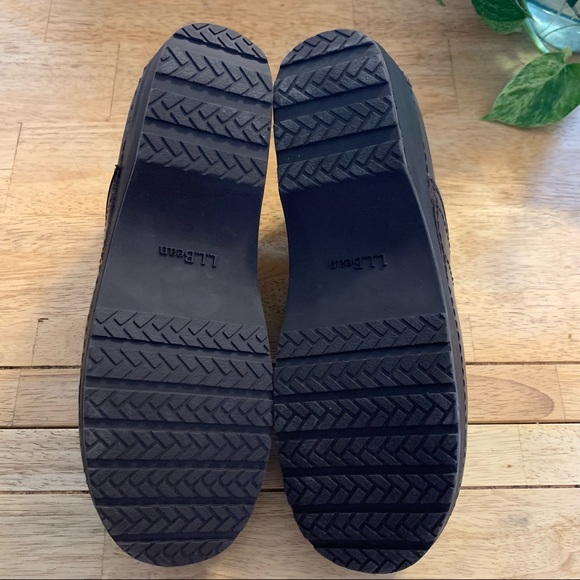 L.L. Bean Leather Slip On Brown Clogs Shoes 8.5 - Picture 7 of 8